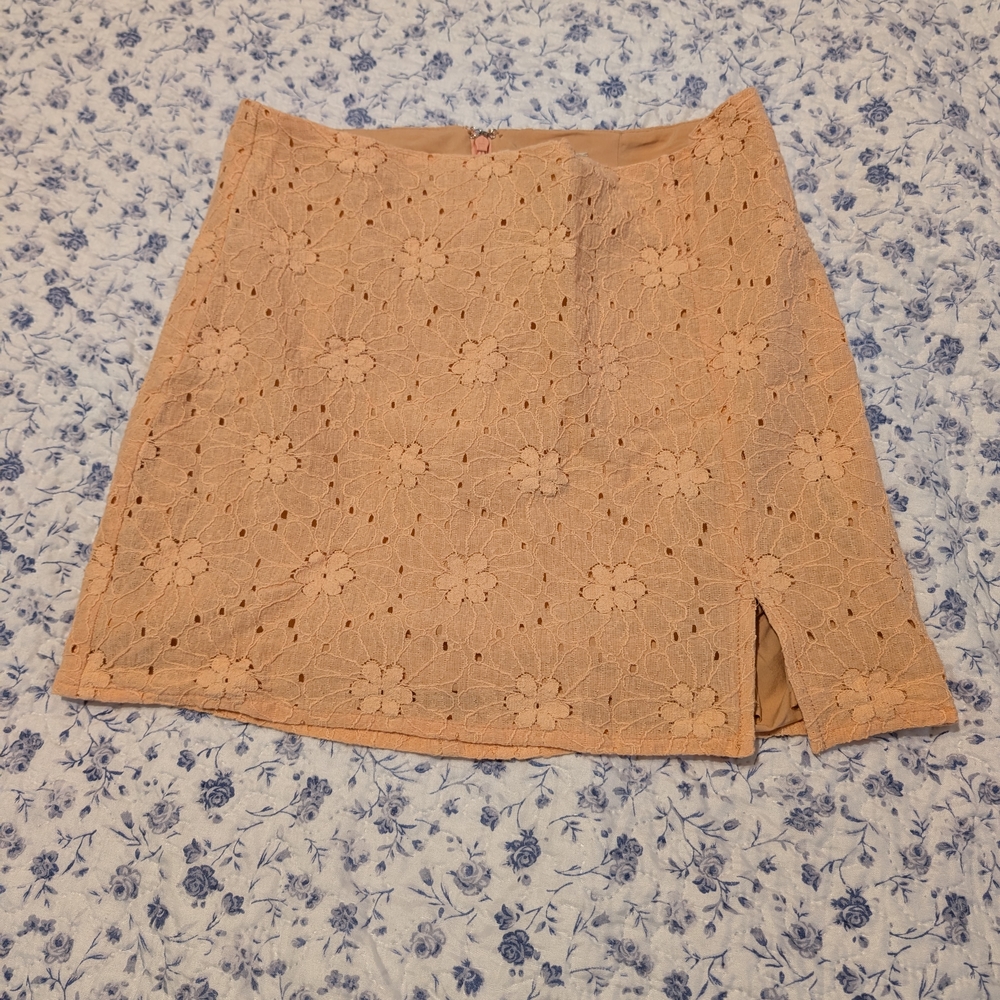 Alter'd State Peach Lace Skirt